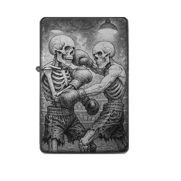 Boxer Schädel Skull Feuerzeug mit Gravur | optional personalisiert | Shop-Fotogravur.de