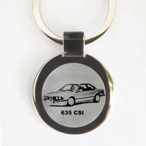 BMW 635 CSI Gravur Schlüsselanhänger personalisiert mit Gravur
