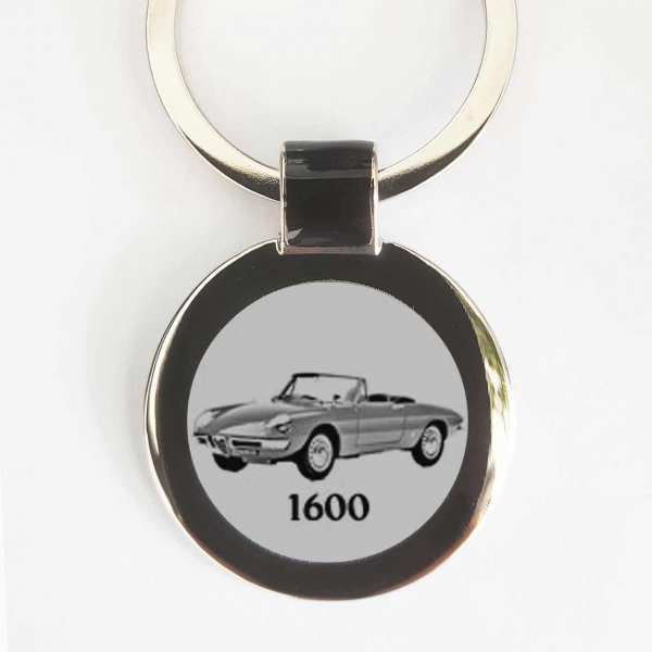 Alfa Romeo Spider 1600 Duetto Schlüsselanhänger personalisiert mit Gravur