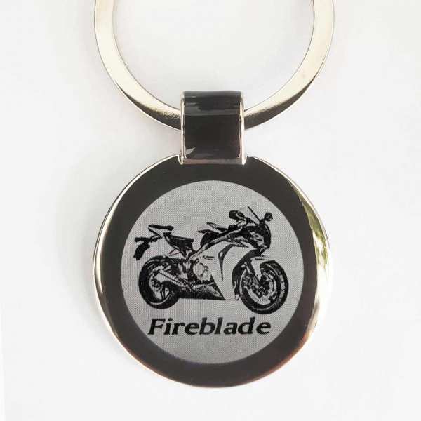 Honda Fireblade Schlüsselanhänger personalisiert mit Gravur