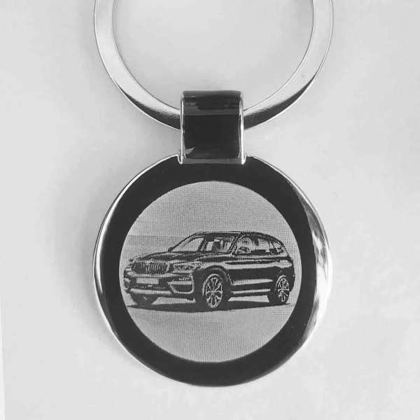 BMW X3 ab 2021 Gravur Schlüsselanhänger personalisiert - original Fotogravur