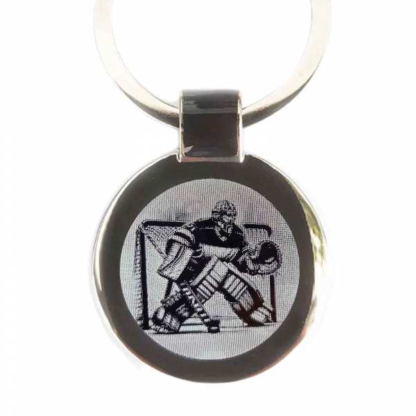 Eishockey Keeper Schlüsselanhänger mit Gravur