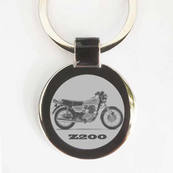 Kawasaki Z200 Schlüsselanhänger personalisiert mit Gravur