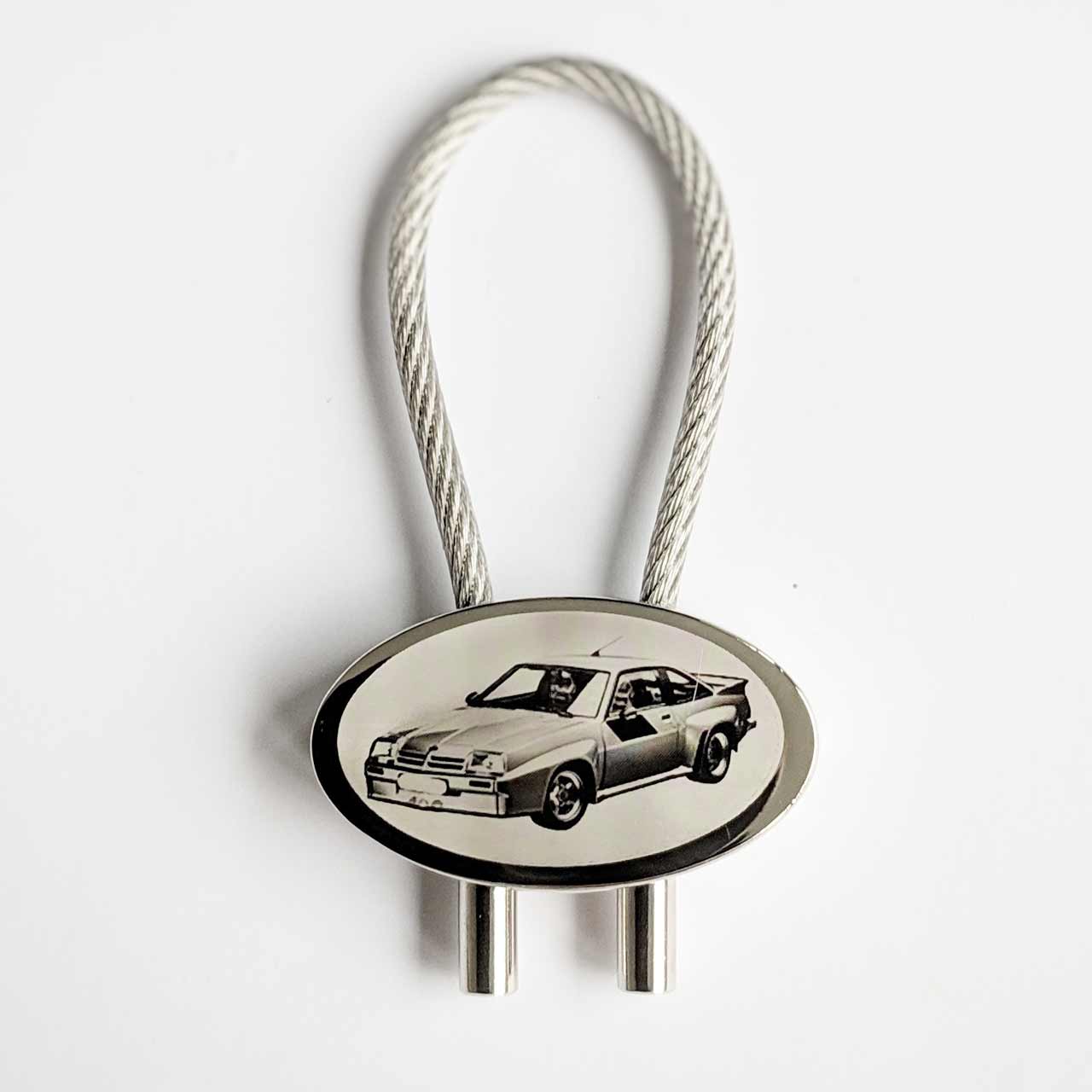 Opel Manta B Auto Schlüsselanhänger mit Textgravur