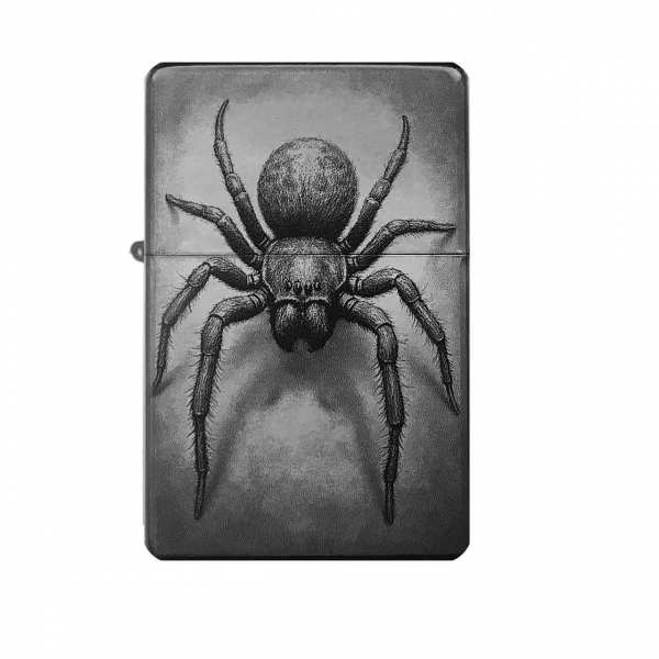 Spinne Feuerzeug mit Gravur | optional personalisiert | Shop-Fotogravur.de