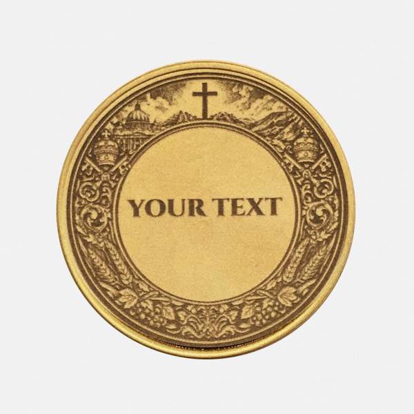 Moneta Personalizzata Motivo San Pietro con Incisione