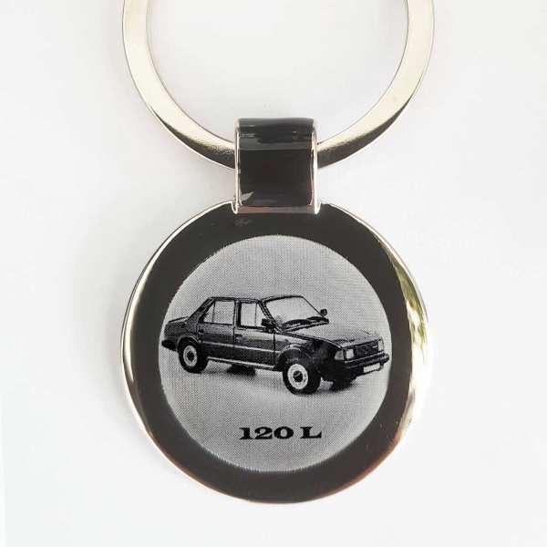 Skoda 120L Gravur Schlüsselanhänger personalisiert - original Fotogravur