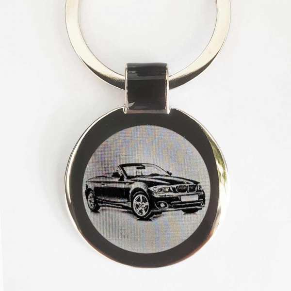 BMW 1er Cabrio Gravur Schlüsselanhänger personalisiert