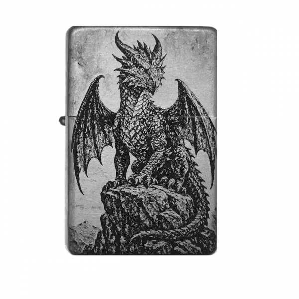 Sturmfeuerzeug "Drache – Dragon Feuer & Macht" – personalisierbar