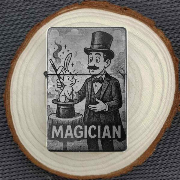 Magician Feuerzeug Zauberer mit persönlicher Gravur