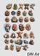 Vorschau: 33 lustige Faultier Sticker auf hochwertigem selbstklebenden Fotopapier