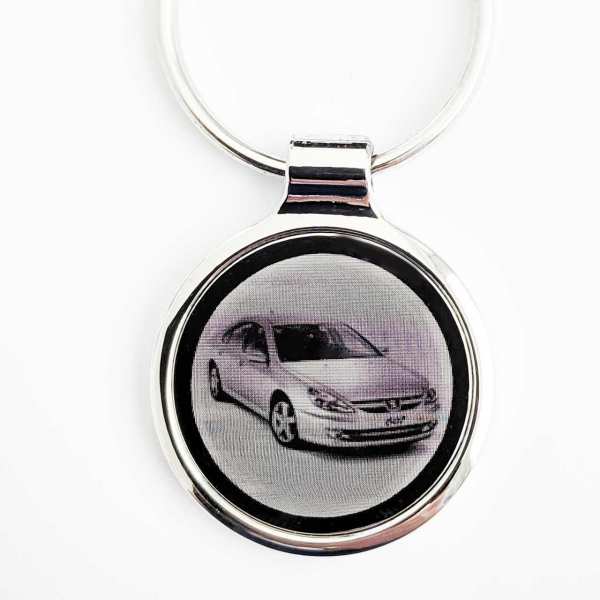 Peugeot 607 Gravur Schlüsselanhänger personalisiert - original Fotogravur