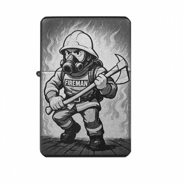 Sturmfeuerzeug "Feuerwehrmann Fireman" – personalisierbar