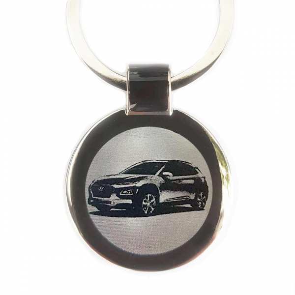 Hyundai Kona Schlüsselanhänger personalisiert mit Gravur