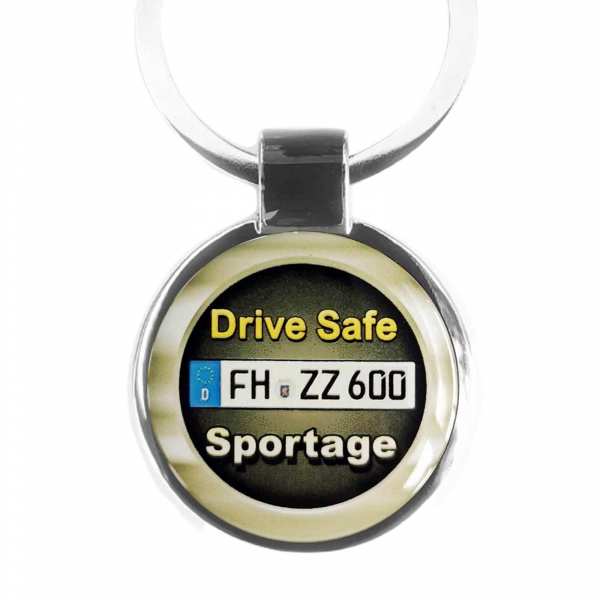 Kia Sportage Drive Safe Schlüsselanhänger personalisiert