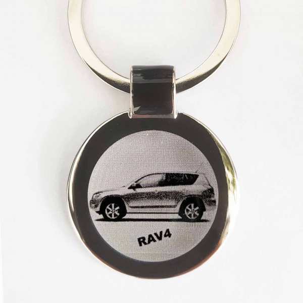 Toyota RAV4 Gravur Schlüsselanhänger personalisiert 