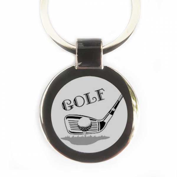 Golf Sport Schlüsselanhänger mit Gravur personalisiert