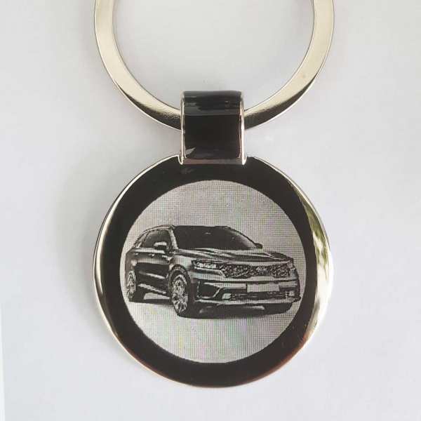 Kia Sorento 2021 Gravur Schlüsselanhänger personalisiert - original Fotogravur