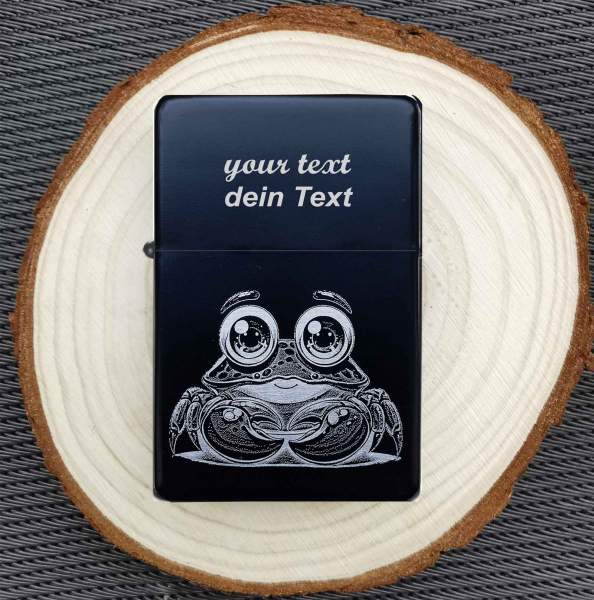 Krebs Sternzeichen Feuerzeug Glücksbringer mit Gravur personalisiertes Geschenk