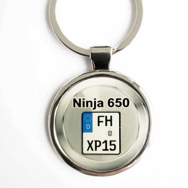 Kawasaki Ninja 650 Kennzeichen Schlüsselanhänger personalisiert & Gravur