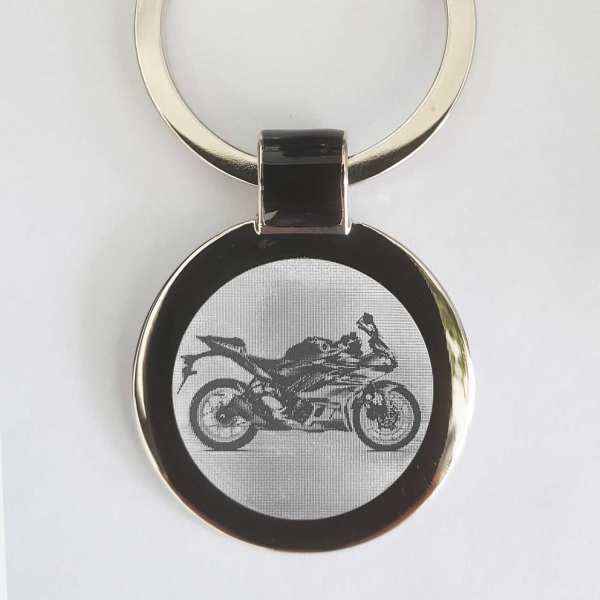 Yamaha YZF F3 ab 2021 Motorrad Gravur Schlüsselanhänger personalisiert - original Fotogravur