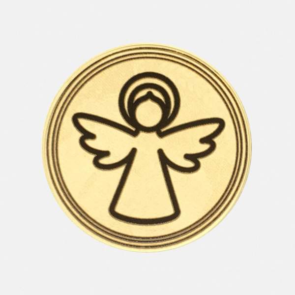 Messing-Münze Schutzengel Simpol – personalisierbar