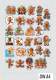 Vorschau: 28 Weihnachtssticker Lebkuchen Männchen & Frauen - Lebkuchen Abenteuer Sticker