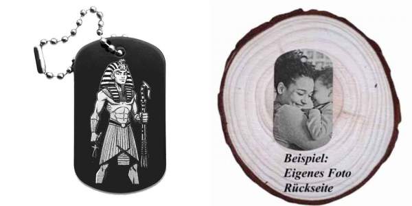 Pharao Dog Tag Anhänger optional personalisiert |