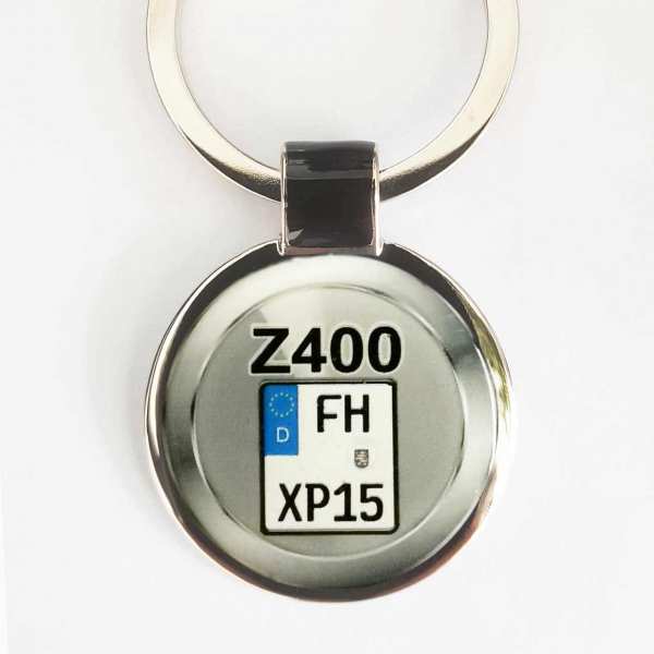 Kawasaki Z400 Kennzeichen Schlüsselanhänger personalisiert & Gravur