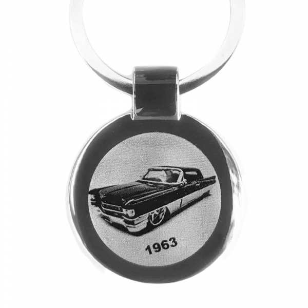 Cadillac 1963 Oldtimer Schlüsselanhänger personalisiert mit Gravur