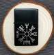 Vorschau: Wikinger Vegvisir Feuerzeug mit Gravur Runenkompass personalisiertes Geschenk
