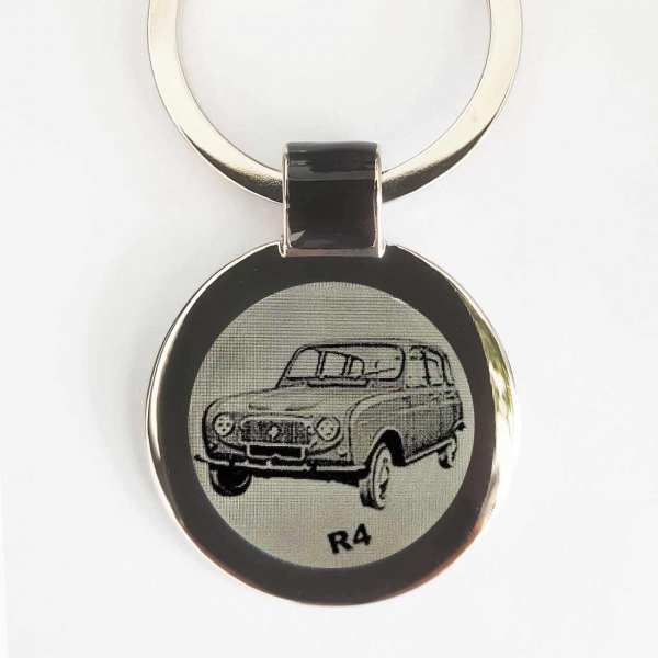 Renault R4 Schlüsselanhänger personalisiert mit Gravur