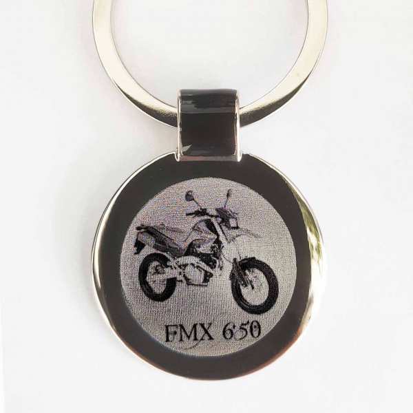Honda FMX 650 Gravur Schlüsselanhänger personalisiert mit Gravur