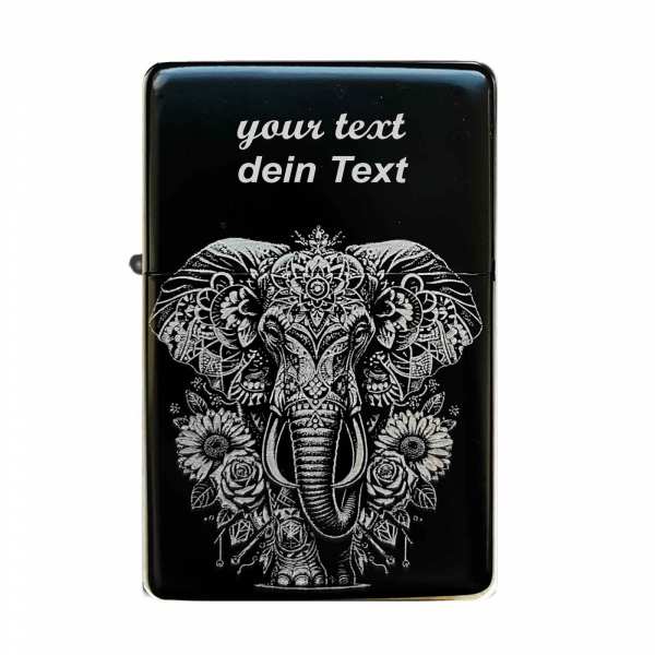Elefant Feuerzeug mit Gravur
