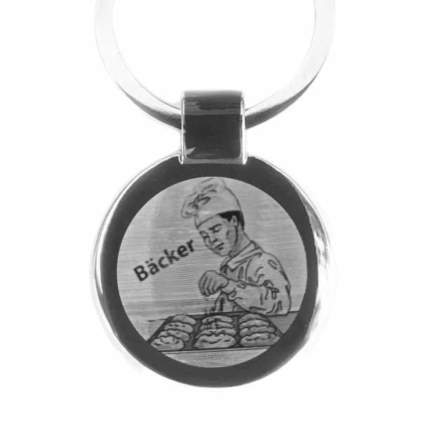 Bäcker Schlüsselanhänger personalisiert mit Gravur