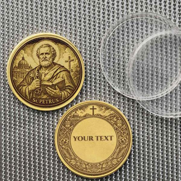 Moneta Personalizzata Motivo San Pietro con Incisione