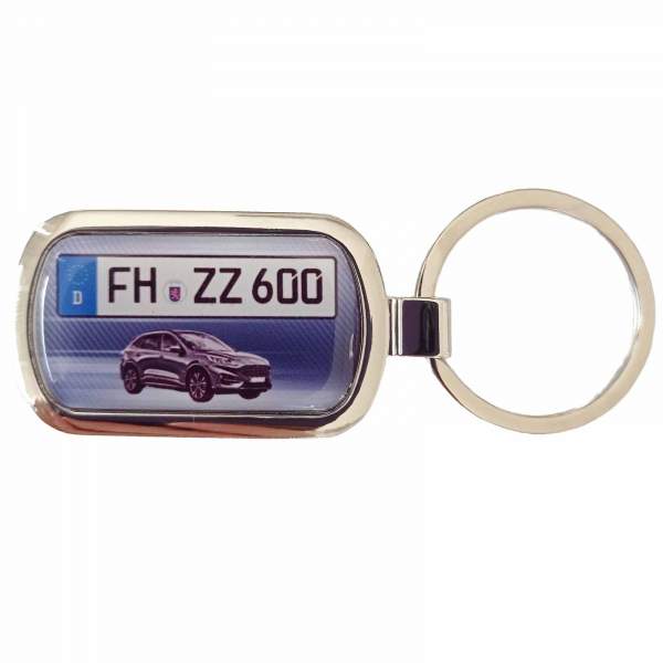 Kuga Hybrid Kennzeichen Schlüsselanhänger ab 2024 mit Gravur