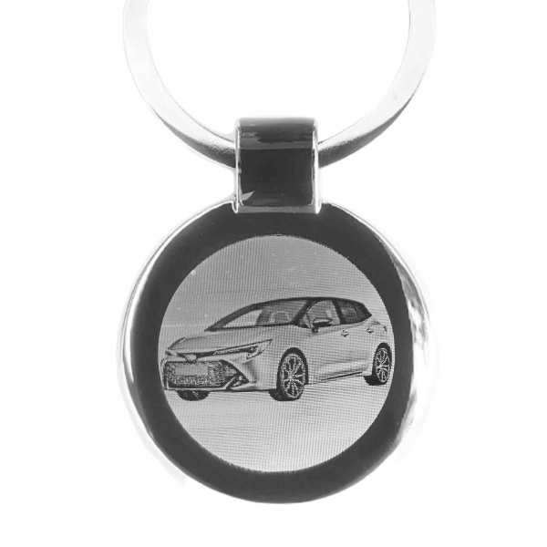 Toyota Corolla Auto Schlüsselanhänger Fotogravur personalisiert