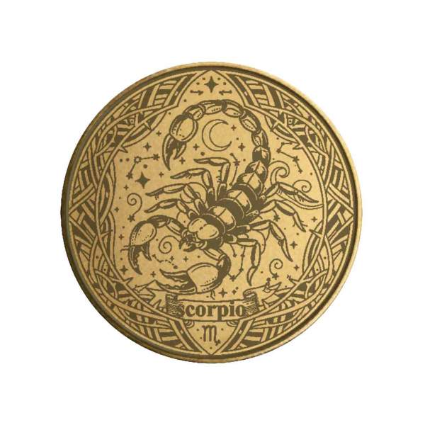 Gravurmünze Sternzeichen Skorpion personalisierbar