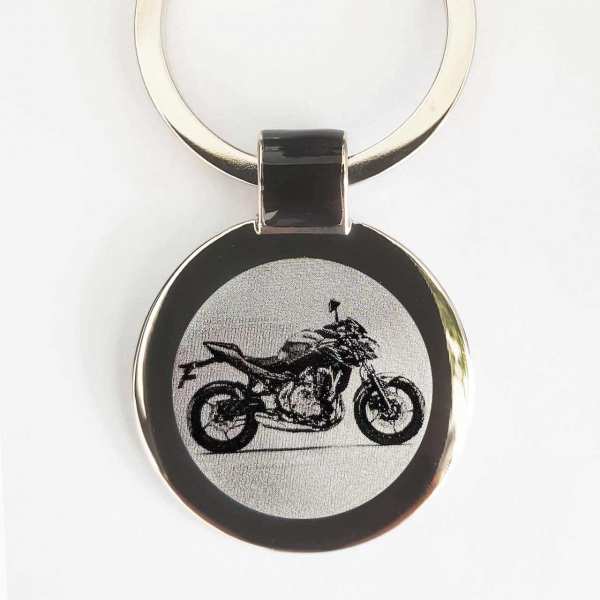 Kawasaki Z650 Modell 2017 Motorrad Schlüsselanhänger personalisiert - original Fotogravur