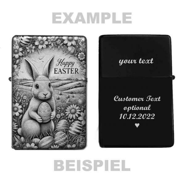 Feuerzeug Frohe Ostern Happy Easter Osterhase – personalisierbar
