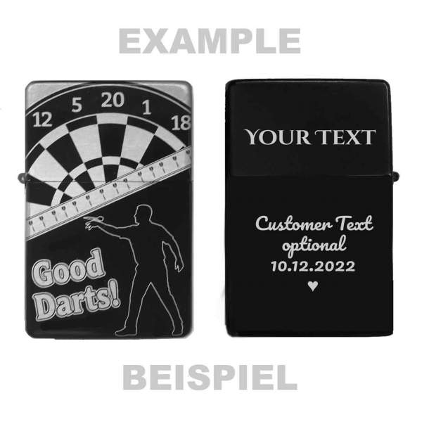 "Good Darts" Feuerzeug optional personalisiert