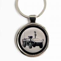 Fennek Panzerspähwagen Gravur Schlüsselanhänger personalisiert Fennek Panzerspähwagen Gravur Schlüsselanhänger personalisiert