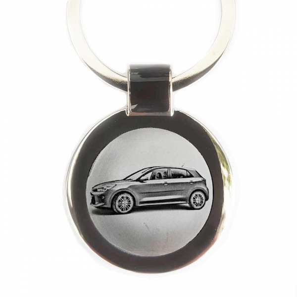 Kia Rio GT Schlüsselanhänger personalisiert mit Gravur