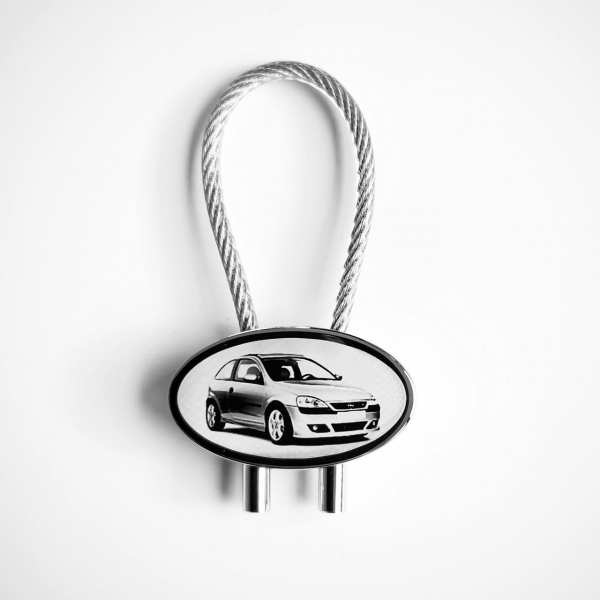 Opel Corsa C Gravur Schlüsselanhänger personalisiert - original Fotogravur