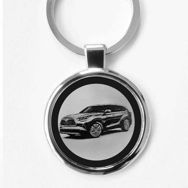 Toyota Highlander Gravur Schlüsselanhänger personalisiert - original Fotogravur