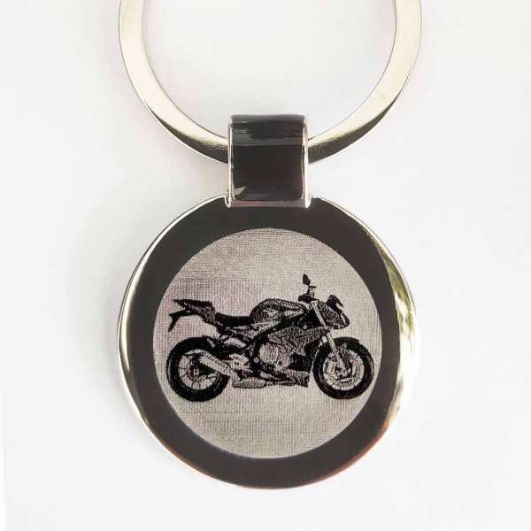 BMW S1000R Bike Schlüsselanhänger personalisiert - original Fotogravur 