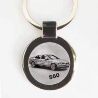 Volvo S60 Gravur Schlüsselanhänger personalisiert  Volvo S60 Gravur Schlüsselanhänger personalisiert
