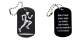 Vorschau: Marathon Schlüsselanhänger personalisierbar - Dogtag auch mit QR Code oder Foto