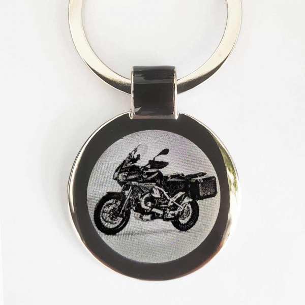 Moto Guzzi Stelvio Schlüsselanhänger personalisiert mit Gravur